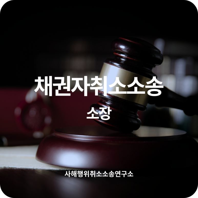 채권자취소소송 소장 받았어요. 이제 어떻게 해야 하나요?